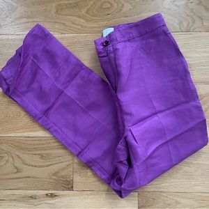 Nanette purple linen pants